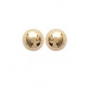 Boucles d'oreilles "boule" en plaqué or, avec poussettes (6 mm)