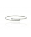 Bracelet ouvert à picots en argent 925/1000 avec à chaque extrémité une boule