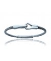 Bracelet homme en câble acier motif "menottes" (66 mm)